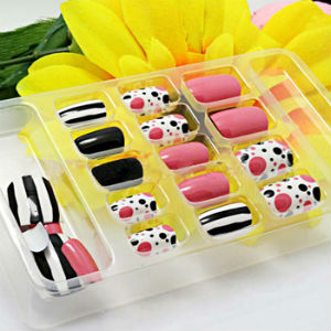 Faux ongles couleurs mélangées
